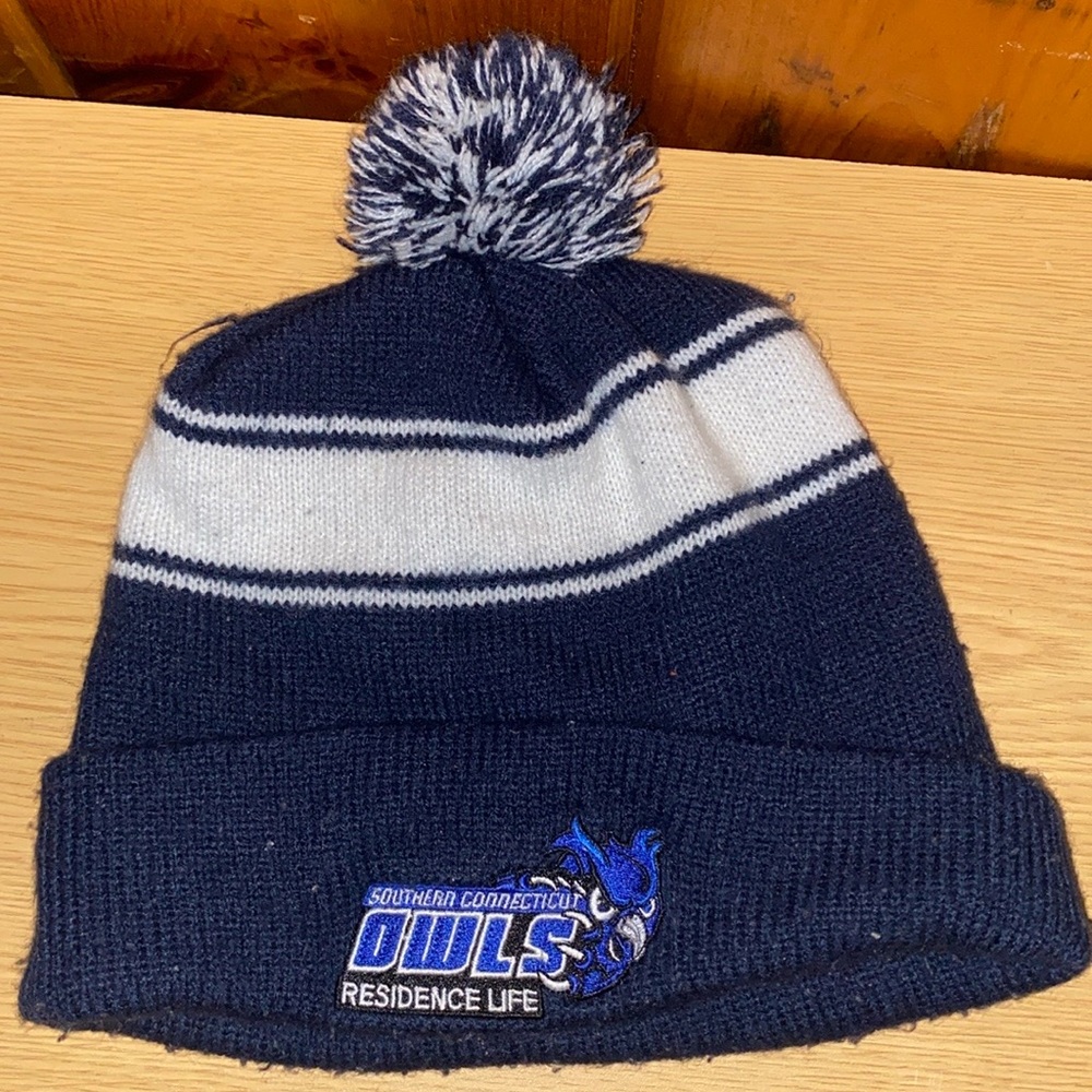 Southern Connecticut Owls Beanie with Pom